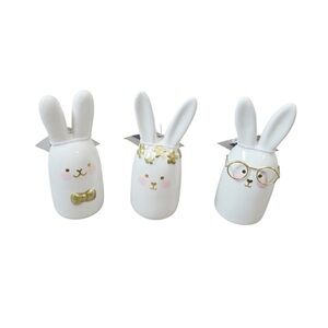 Ceramic Mini Bunny Spring Decor Set